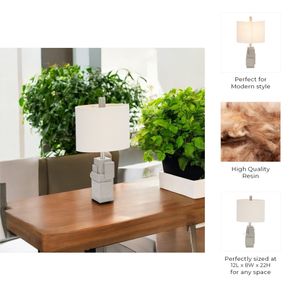 HALEYWAY GRAY LAMP 22 (IN) 10