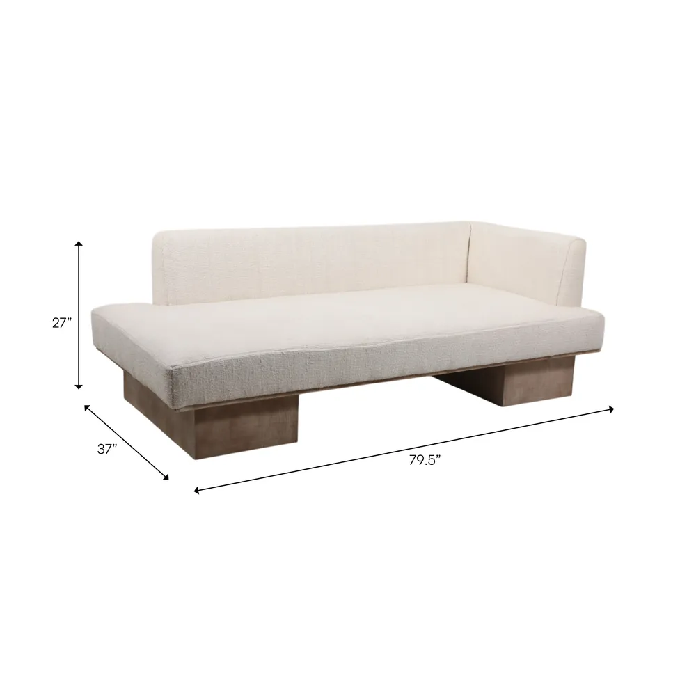 LONDONGATE IVORY CHAISE LOUNGE 80 (IN)