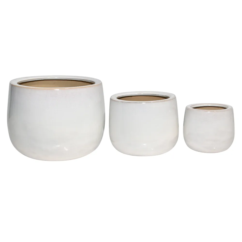 RAYMONDHAVEN SET OF 3 IVORY PLANTER 9 (IN)