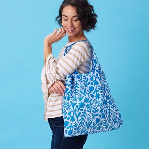 Botanical blu Reusable Shopping Bag 3