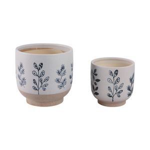 DRYDENBROOK SET OF 2 BLUE PLANTER 8 (IN) 1