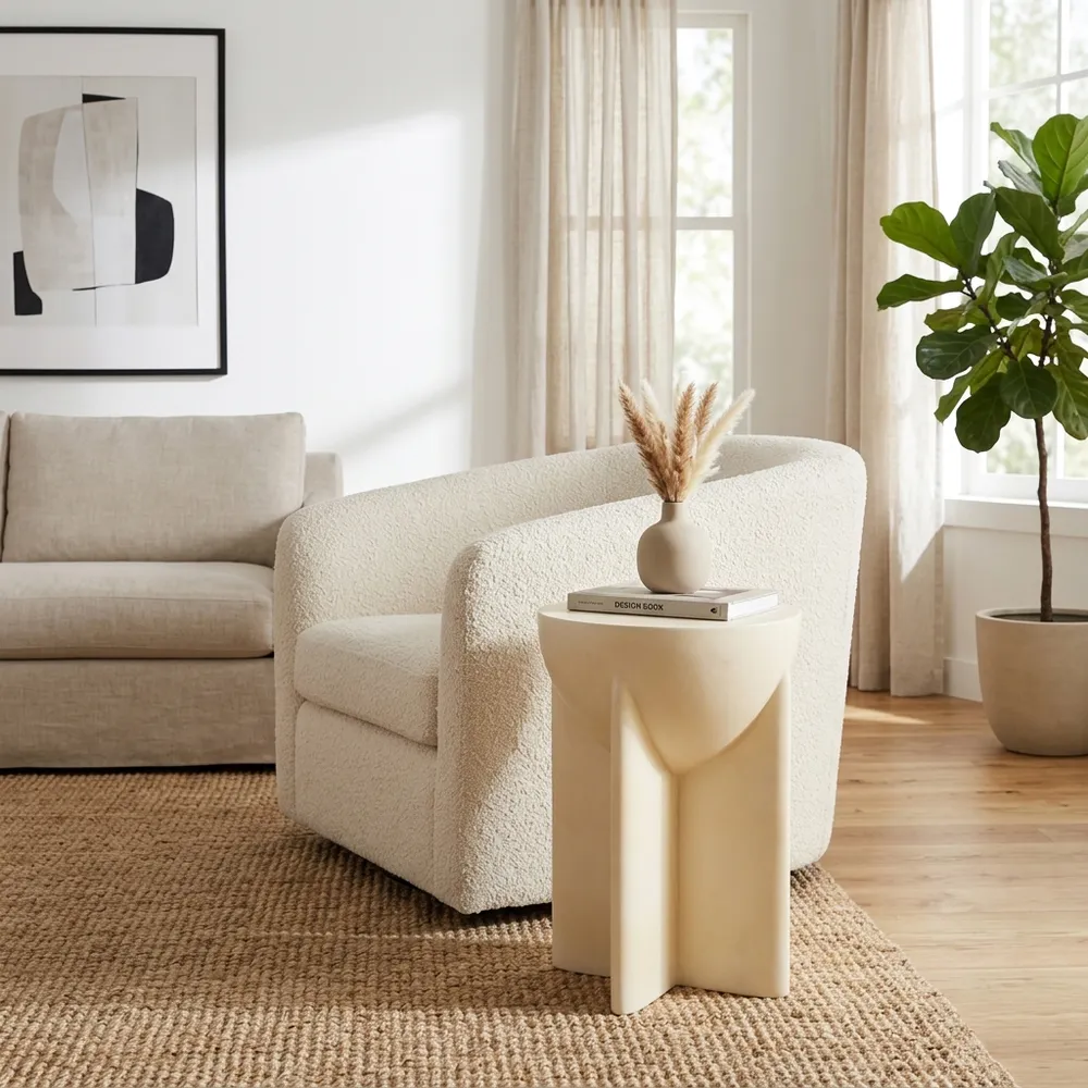 DALEFIELD IVORY TABLE 19 (IN)