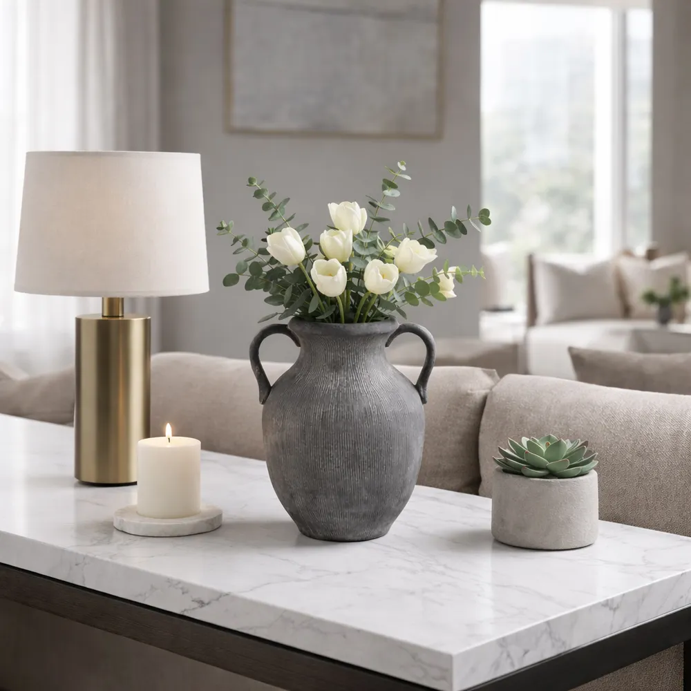 ALTONMILL BLACK VASE 13 (IN)