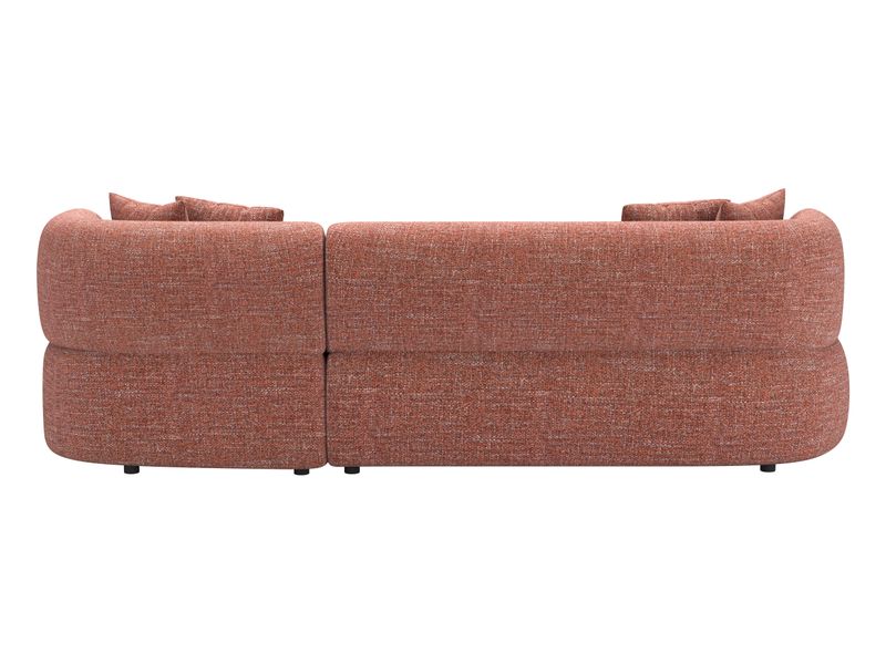 Venezia Chaise Sectional Brown 5