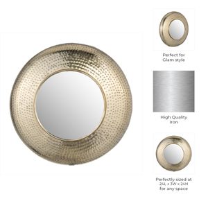 HANNAHGROVE GOLD MIRROR 24 (IN) 8