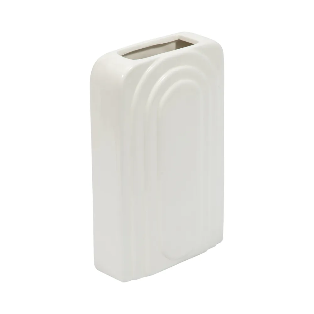 GRAYDONTON WHITE VASE 7 (IN)