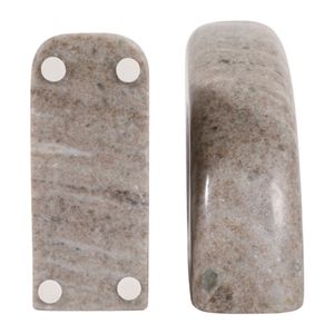 COLTONLAND SET OF 2 TAN BOOKENDS 6 (IN) 6