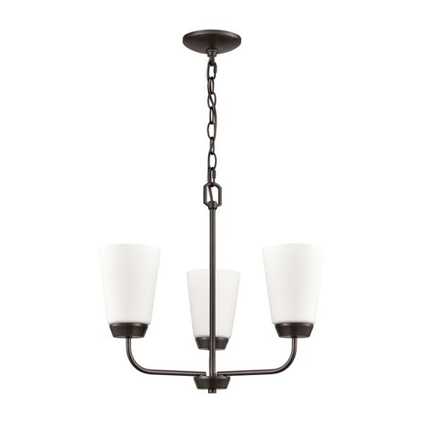 Winslow 19'' Wide 3-Light Chandelier - Oil Rubbed Bronze