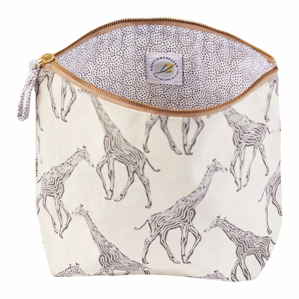 Giraffe Large Essential Canvas Pouch