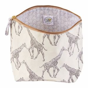 Giraffe Large Essential Canvas Pouch 6