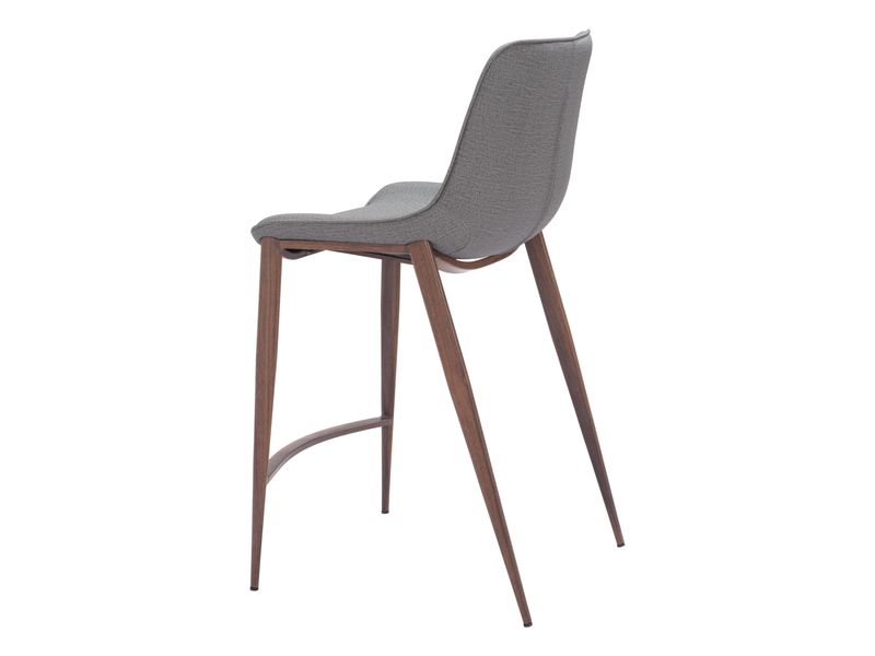Magnus Counter Stool Slate Gray & Walnut 6