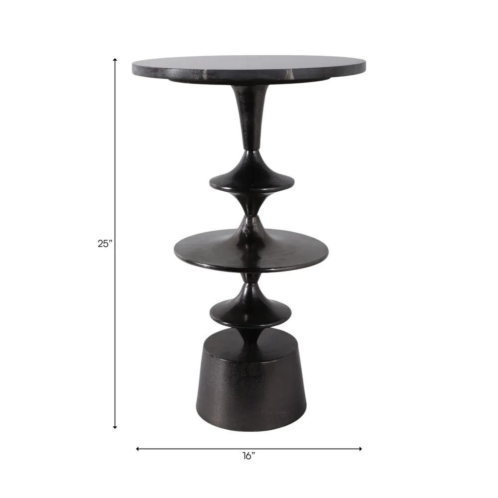 BRONSONHAM BLACK TABLE 26 (IN)