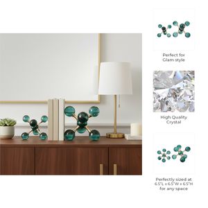 CLOVERWELL SET OF 2 GREEN BOOKENDS 7 (IN) 9