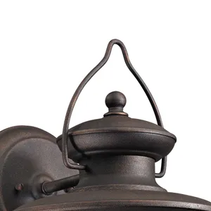 Village Lantern 18'' High 1-Light Outdoor Sconce - Weathered Charcoal 3