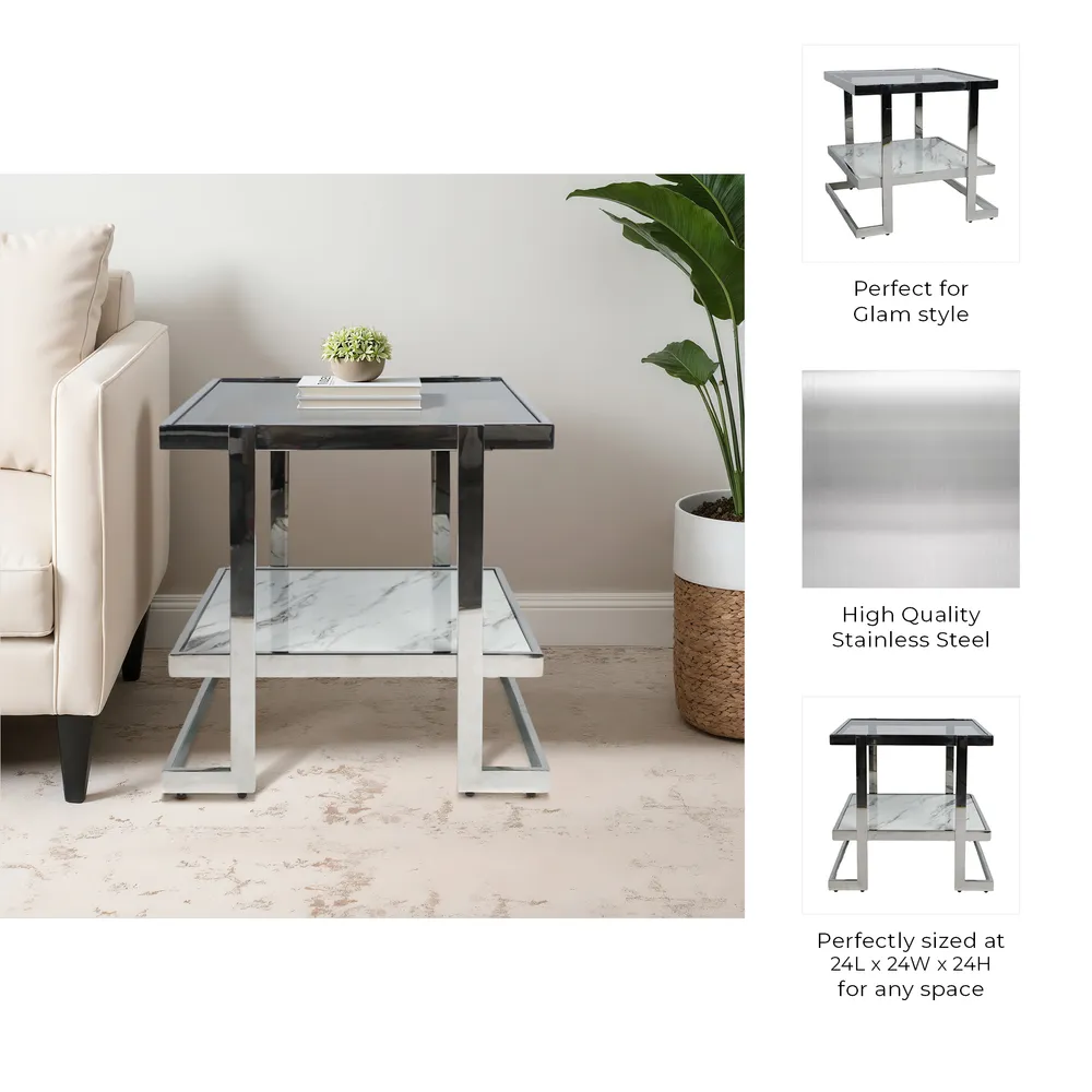 HADFIELD SILVER TABLE 24 (IN)