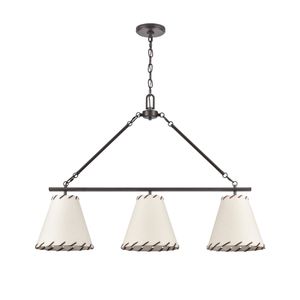 Marion 36'' Wide 3-Light Linear Chandelier - Oil Rubbed Bronze 2
