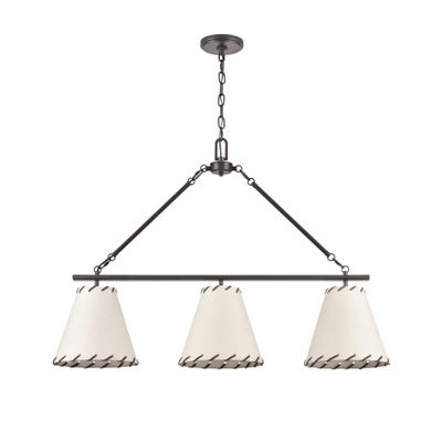 Marion 36″ Wide 3-Light Linear Chandelier - Oil Rubbed Bronze