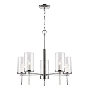 Oakland 25'' Wide 5-Light Chandelier - Chrome 1
