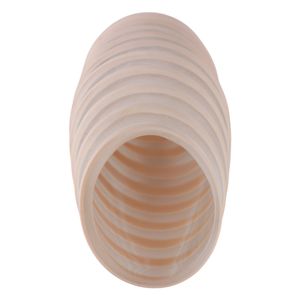SAMSONWICK IVORY GLASS VASE 13 (IN) 7