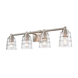 Pulsate 30.25'' Wide 4-Light Vanity Light - Satin Nickel 2