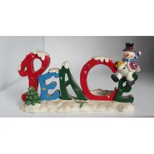 PEACE Holiday Words of Resin 4in 1