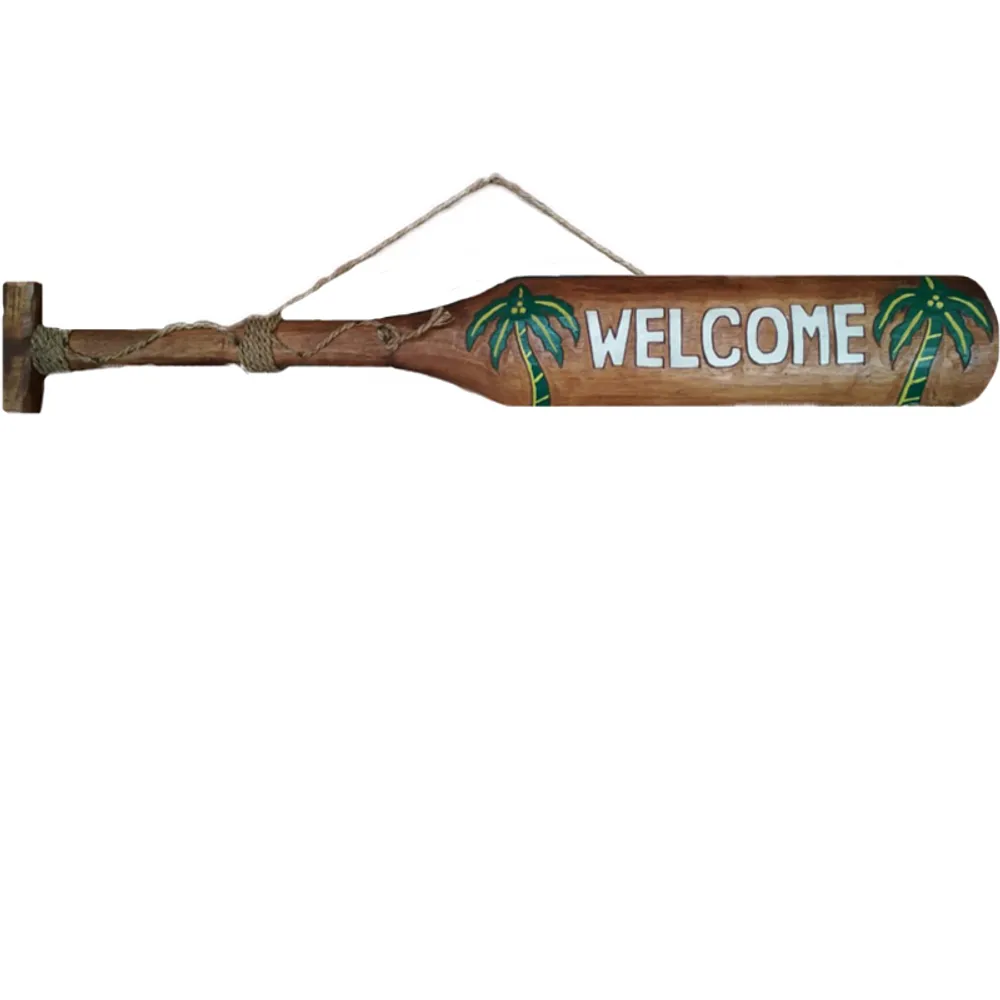 39" PALM TREE WELCOME OAR