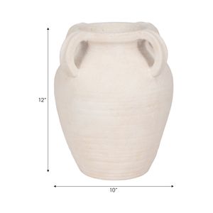 SKYELAKE WHITE VASE 12 (IN) 9