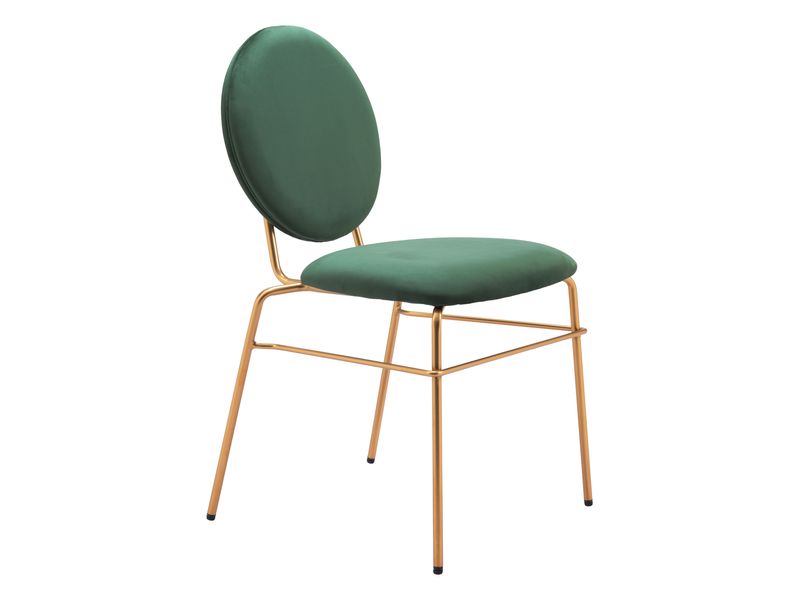 Odessa Dining Chair Green & Gold 7