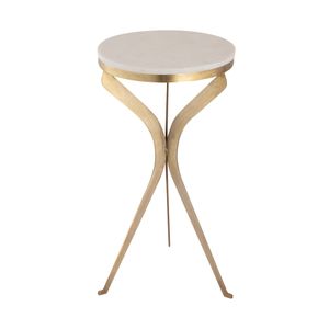 Rowe Accent Table - Aged Brass 2