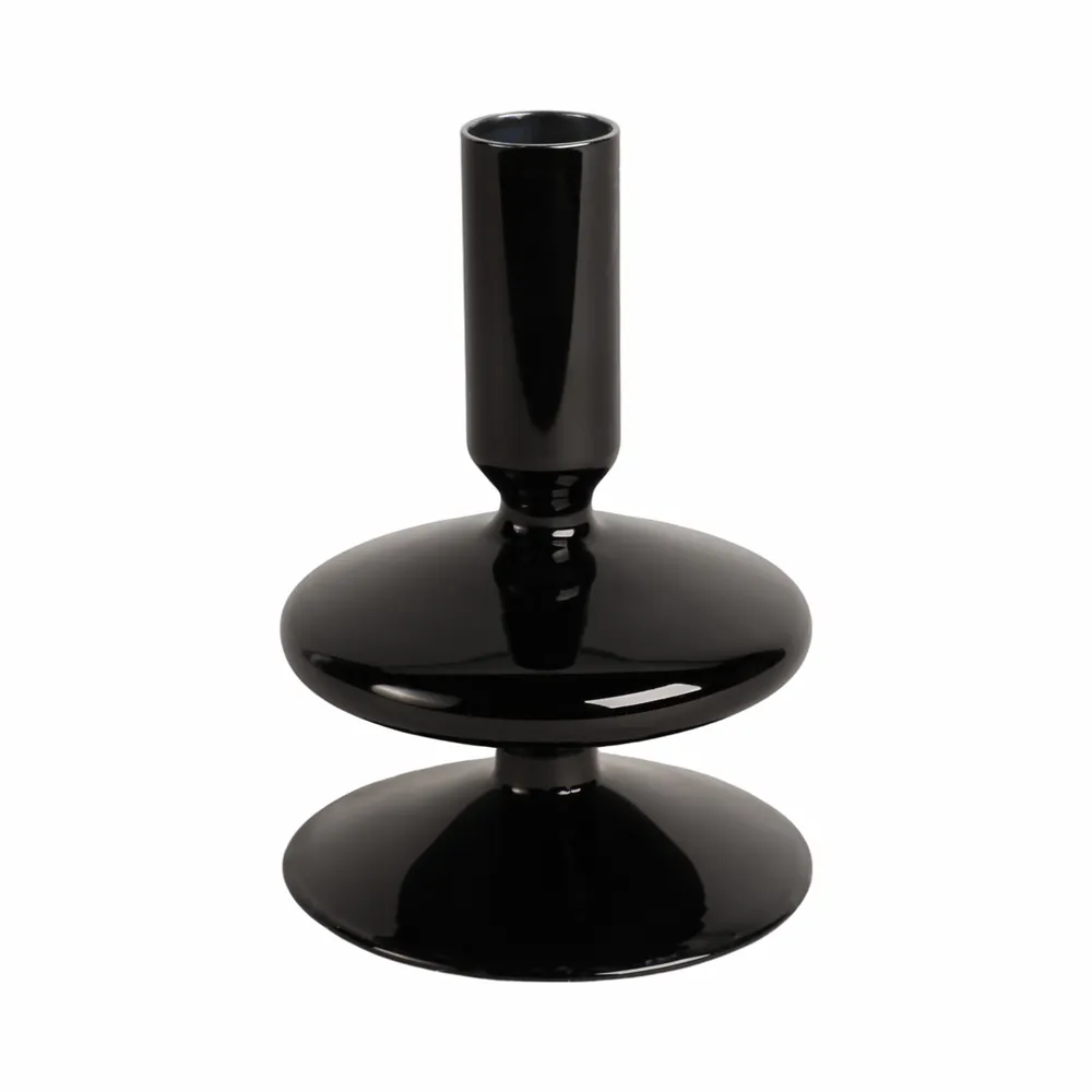 ELLENLAND BLACK CANDLE HOLDER 5 (IN)