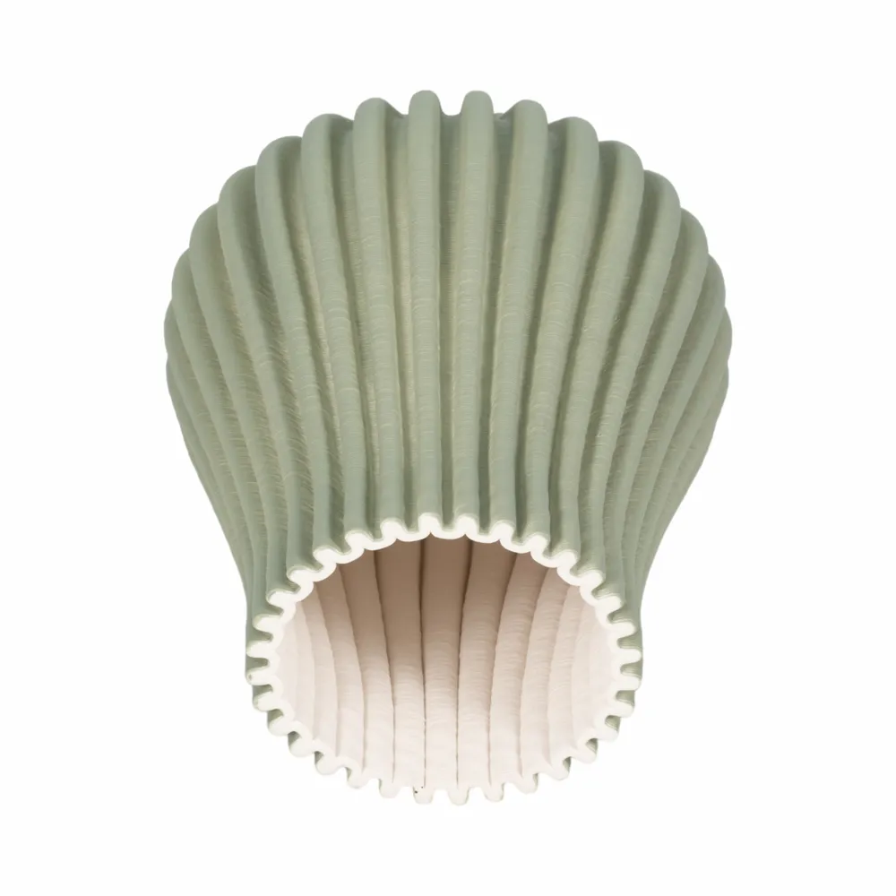 OPALBROOK GREEN VASE 9 (IN)