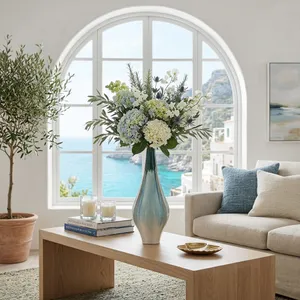SLATERFORD GREEN VASE 19 (IN) 10