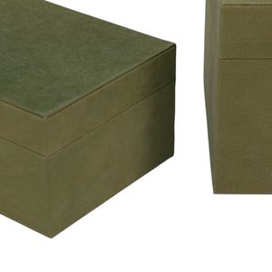 GARANDBEACH SET OF 2 GREEN BOXES 7 (IN) 6