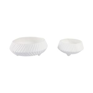 GILBERTRUN SET OF 2 WHITE BOWLS 6 (IN) 4