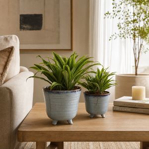 REXDALE SET OF 2 BLUE PLANTER 6 (IN) 11