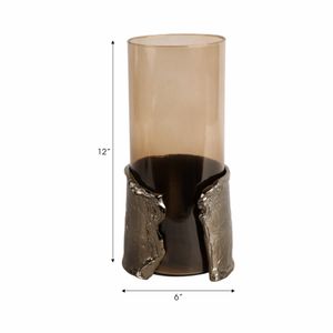 BAXTERMILL BROWN CANDLE HOLDER 12 (IN) 10