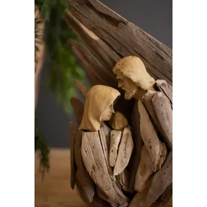 Driftwood Mary, Joseph and Jesus with Wings 4