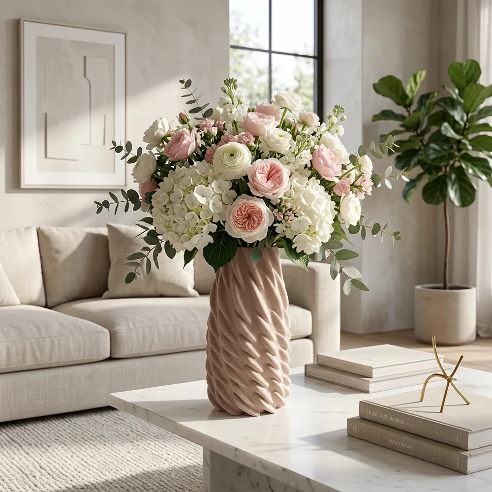 WOODSONVIEW PINK VASE 12 (IN)