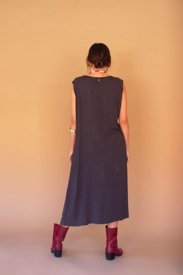 Elastic and Button Closure Waist Pant / Midnight