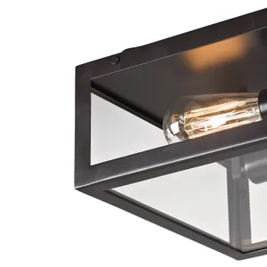 Parameters 12'' Wide 2-Light Flush Mount - Bronze 3