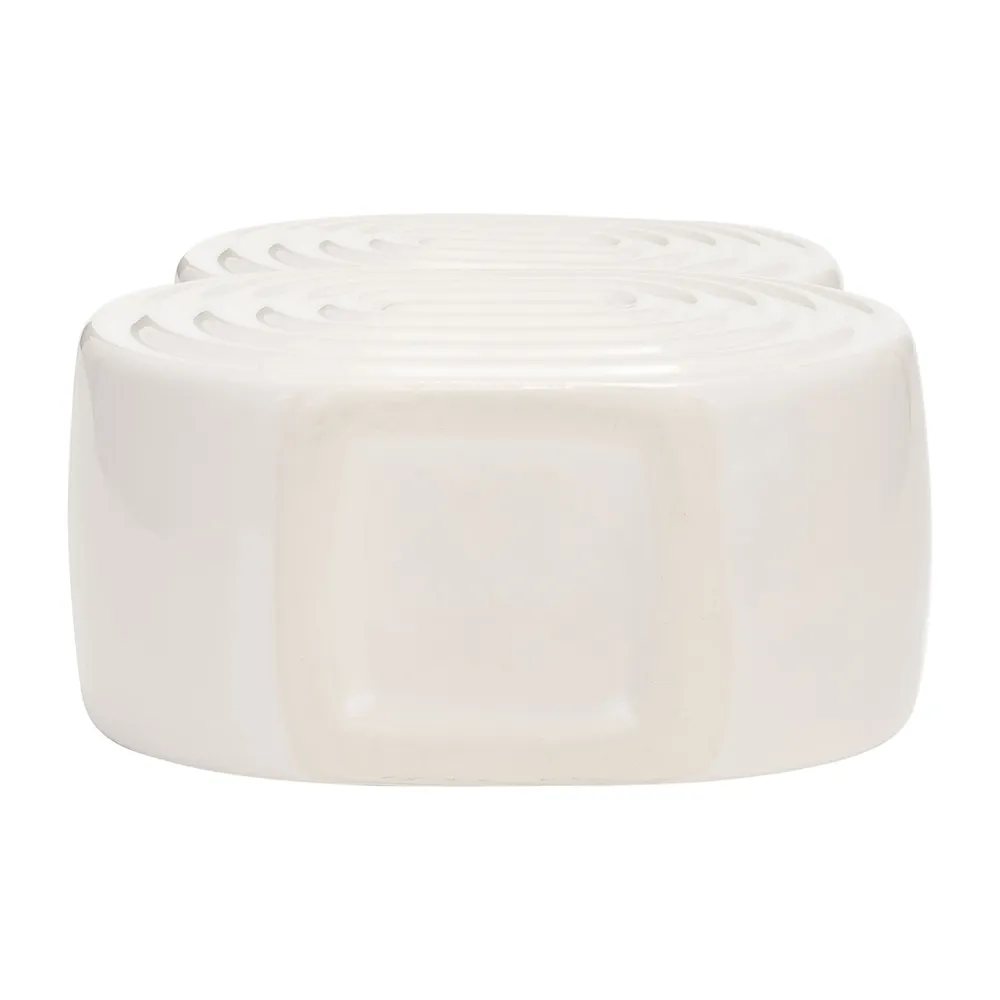 LEONAGATE WHITE VASE 10 (IN)