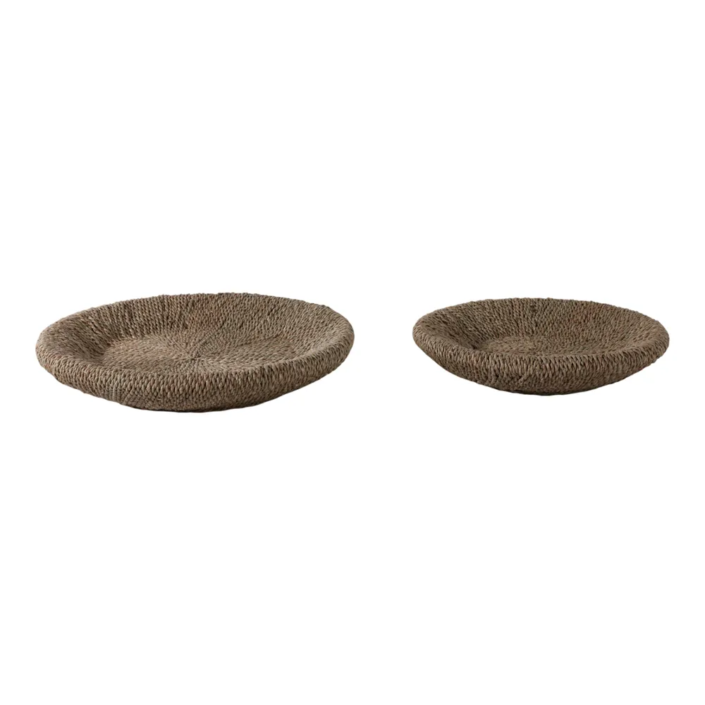 HARKENHAVEN SET OF 2 TAN TRAY 3 (IN)