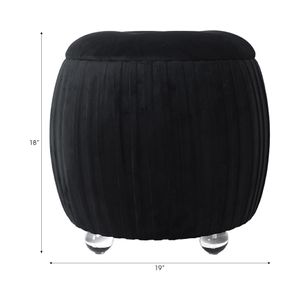 HENLEYFORD BLACK STOOL 18 (IN) 9