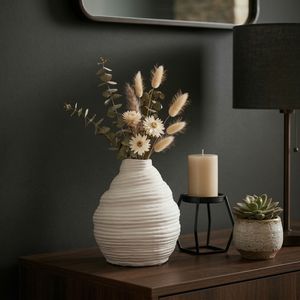 KELSEYHOLM WHITE VASE 9 (IN) 2