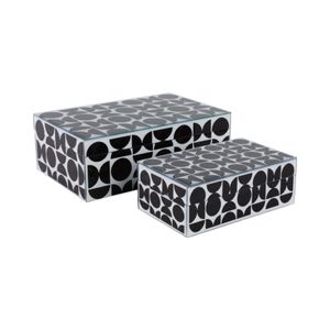 DUNEGROVE SET OF 2 BLACK BOXES 4 (IN) 1
