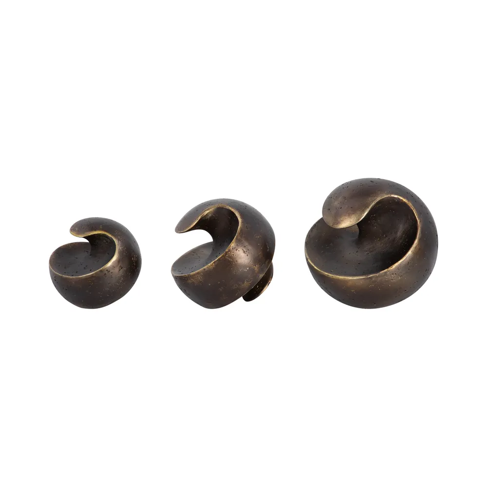 TRUEWIND SET OF 3 BLACK DECOR 6 (IN)