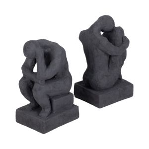 WILSONWORTH SET OF 2 BLACK BOOKENDS 7 (IN) 4