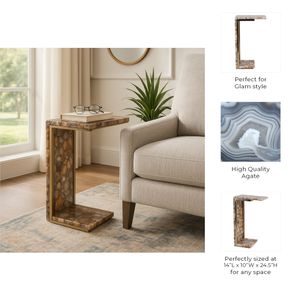 GARLANDPORT BROWN TABLE 25 (IN) 10