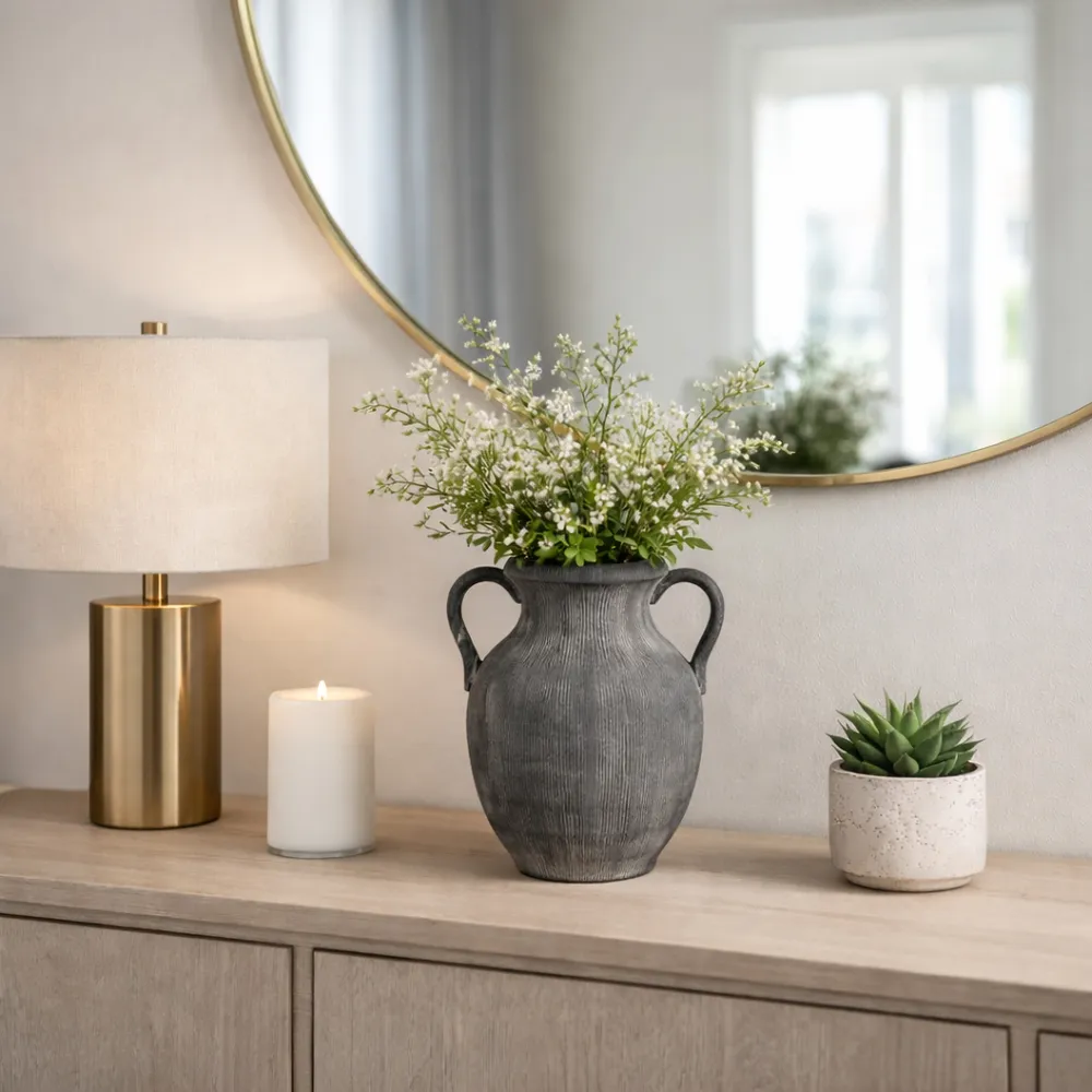 ALTONMILL BLACK VASE 13 (IN)
