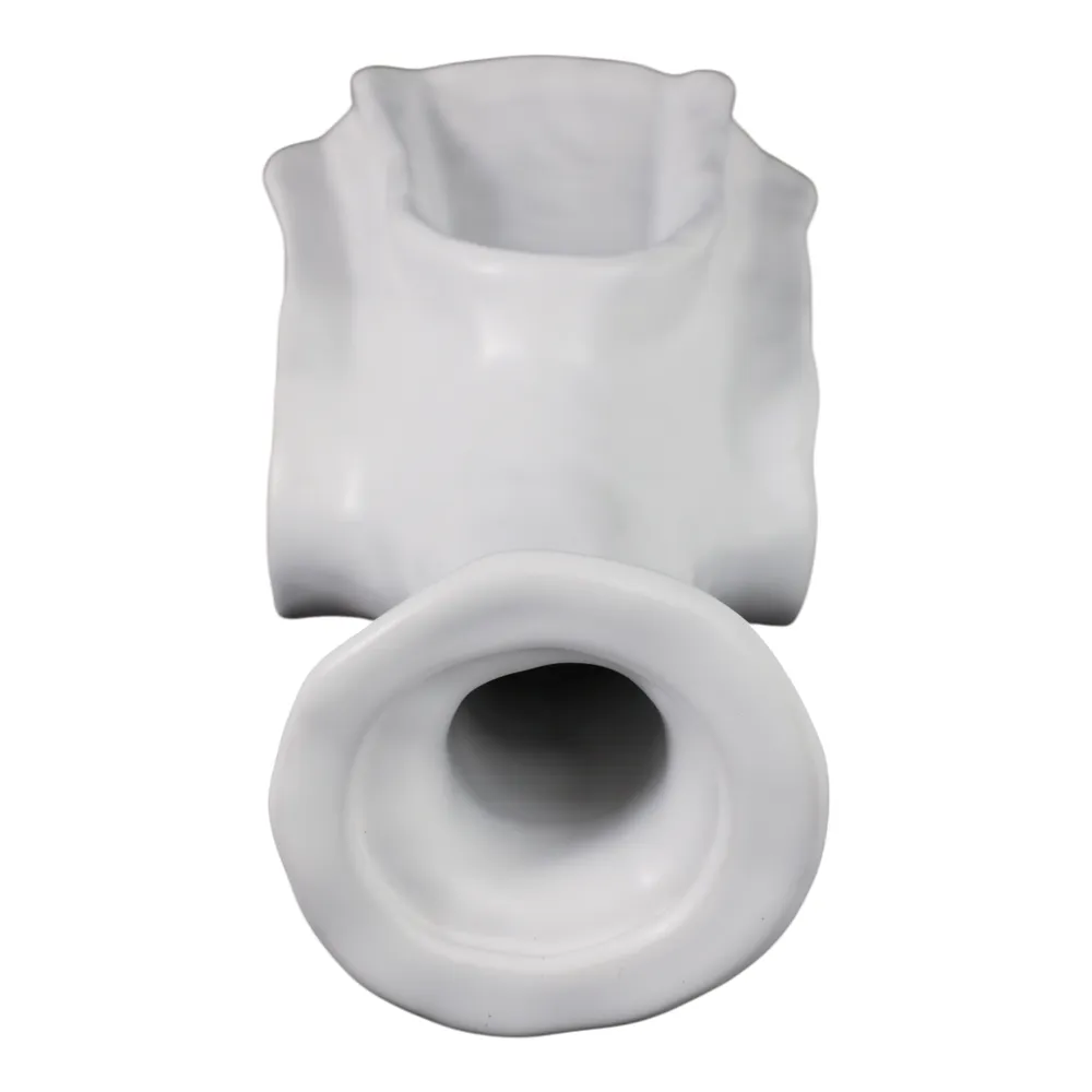 DAWSONWELL WHITE VASE 14 (IN)